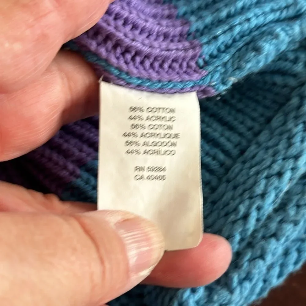 The Children's Place Girls Pullover Sweater Size 3T Purple Blue Knit Long Sleeve